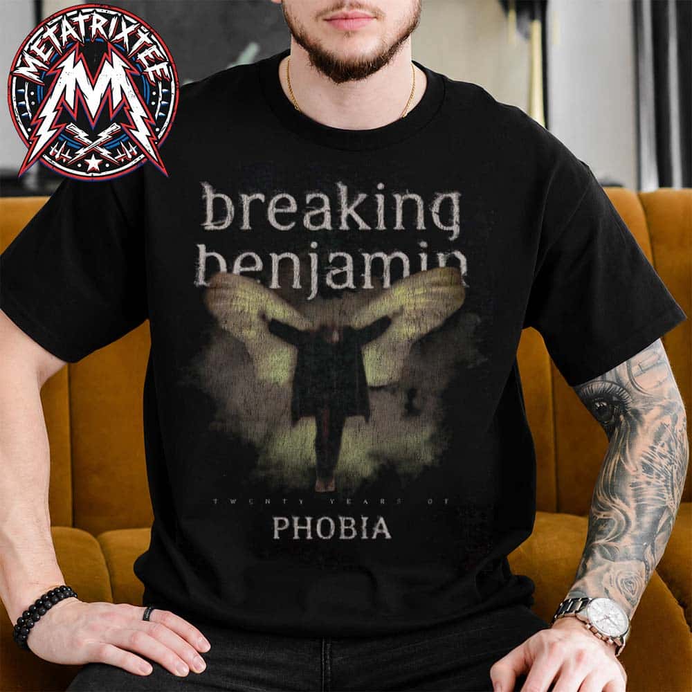 Breaking Benjamin Phobia Album Tee 20th anniversary of Phobia Album 2006-2026 Unisex T-Shirt Breaking Benjamin Phobia Album Tee 20th anniversary of Phobia Album 2006-2026 Unisex T-Shirt