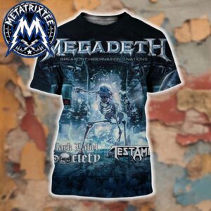 Breakout Hibernation Of The Nations 2027 Cities List Megadeth Kicking Off On March 9 In Belfast Concluding On April 13 In Lisbon All Over Print Shirt