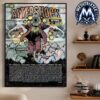 Aftershock Festival 2026 Running Scared Poster Lineup In Sacramento California On October 1 4 2026 Gallery-Style Poster Canvas