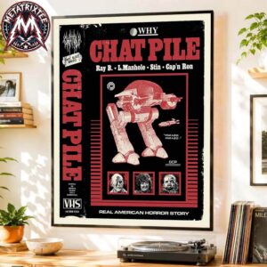 Chat Pile Poster For SonicBlast Fest 2026 In Portugal Real American Horror Story On August 5 To August 8 2026 High-Quality Poster Canvas