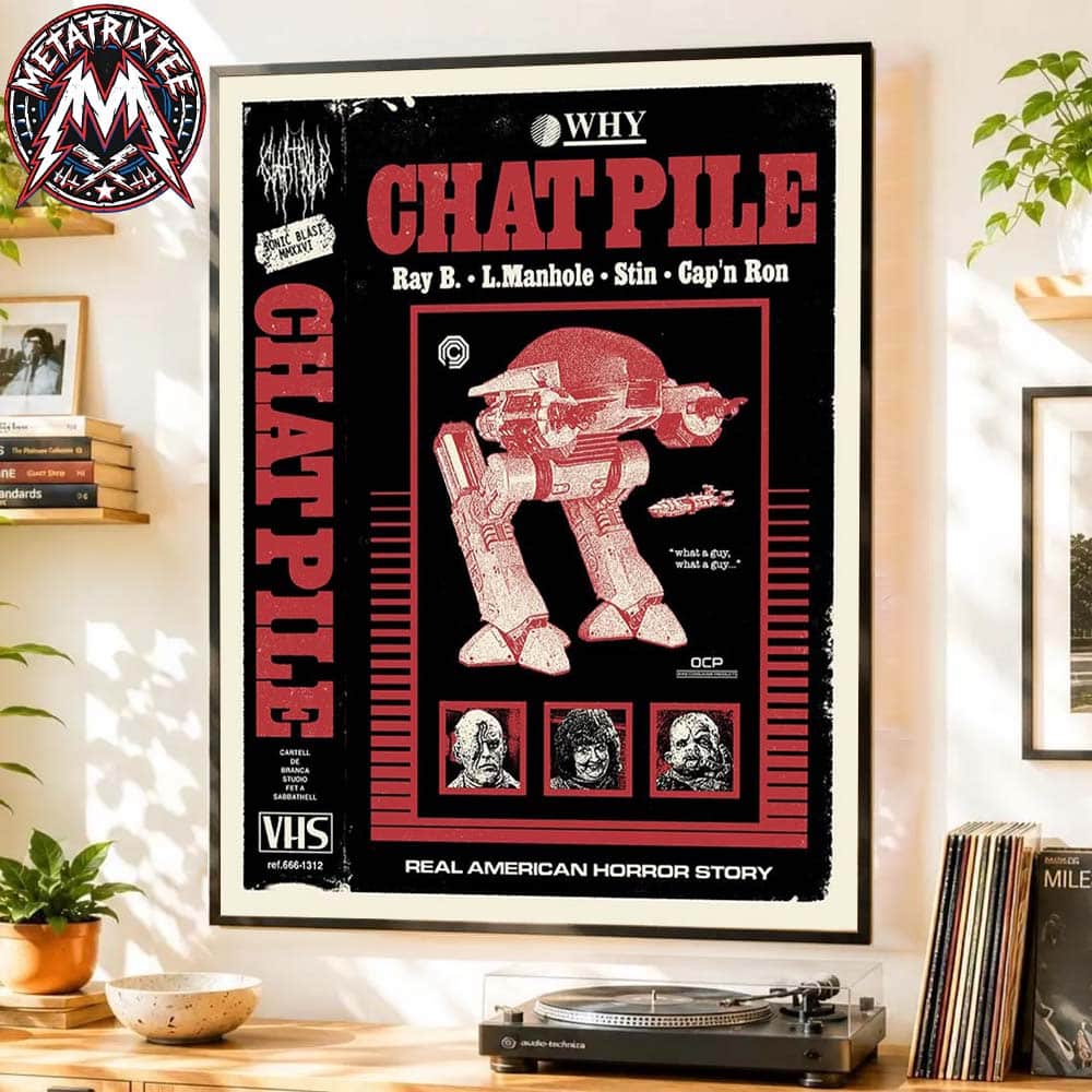Chat Pile Poster For SonicBlast Fest 2026 In Portugal Real American Horror Story On August 5 To August 8 2026 High-Quality Poster Canvas Chat Pile Poster For SonicBlast Fest 2026 In Portugal Real American Horror Story On August 5 To August 8 2026 High-Quality Poster Canvas