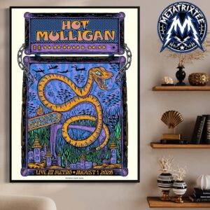 Chicago Poster Show For Hot Mulligan At The Metro Chicago In Illinois On August 1 2026 Premium Poster Canvas