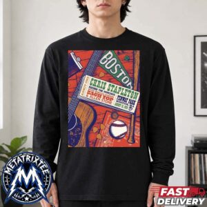 Chris Stapleton All-American Road Show Concert Poster At Fenway Park In Boston MA On August 15 2026 Longsleeve T-Shirt