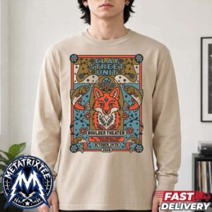 Clay Street Unit Live Show Poster At Boulder Theater In Boulder Colorado On October 24 2026 Longsleeve T-Shirt
