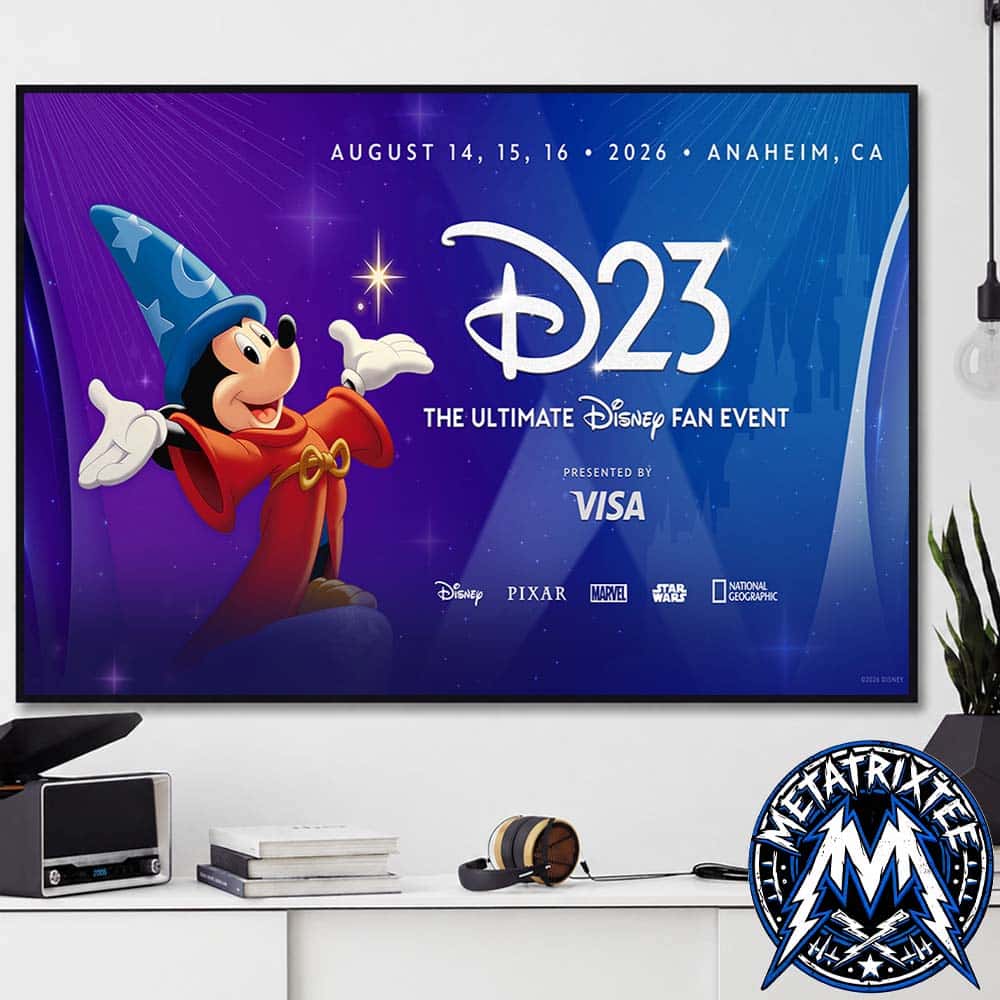 D23 The Ultimate Disney Fan Event 2026 Official Poster On August 14 15 16 In Anaheim CA High-Quality Poster Canvas D23 The Ultimate Disney Fan Event 2026 Official Poster On August 14 15 16 In Anaheim CA High-Quality Poster Canvas