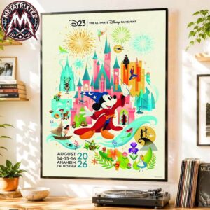 D23 The Ultimate Disney Fan Event Art Print Mickey Mouse Sorcerers Apprentice By Disney Artist Stacey Aoyama For August 14-16 2026 Poster Canvas