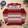 Dave Matthews Band Fire Dancer Artwork Orange And White Pattern XMAS Collectors Edition Ugly Christmas Sweater