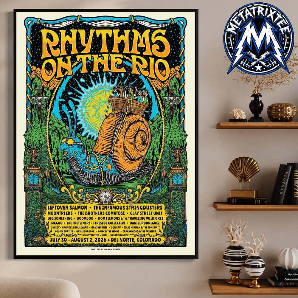 Del Norte 2026 The 19th Annual Music Festival Poster Show Rhythms On The Rio From July 30 To August 2 At Rio Grande In Colorado Premium Poster Canvas Del Norte 2026 The 19th Annual Music Festival Poster Show Rhythms On The Rio From July 30 To August 2 At Rio Grande In Colorado Premium Poster Canvas