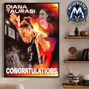 Diana Taurasi No 3 Basketball Jersey Displayed Tribute Phoenix Mercury Ring of Honor Poster Canvas