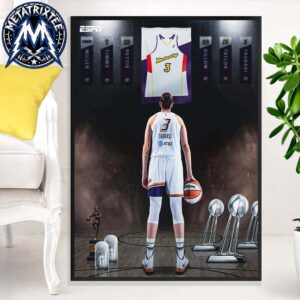 Diana Taurasi No 3 Basketball Jersey Hanging Tribute Phoenix Mercury Ring of Honor Poster Canvas
