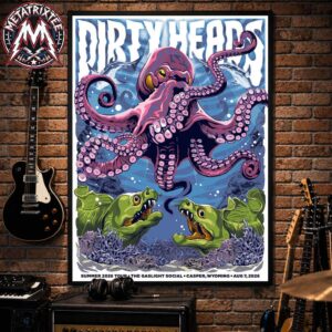Dirty Heads Casper Poster Show For Summer 2026 Tour On August 7 2026 In Wyoming At The Gaslight Social High-Quality Poster Canvas
