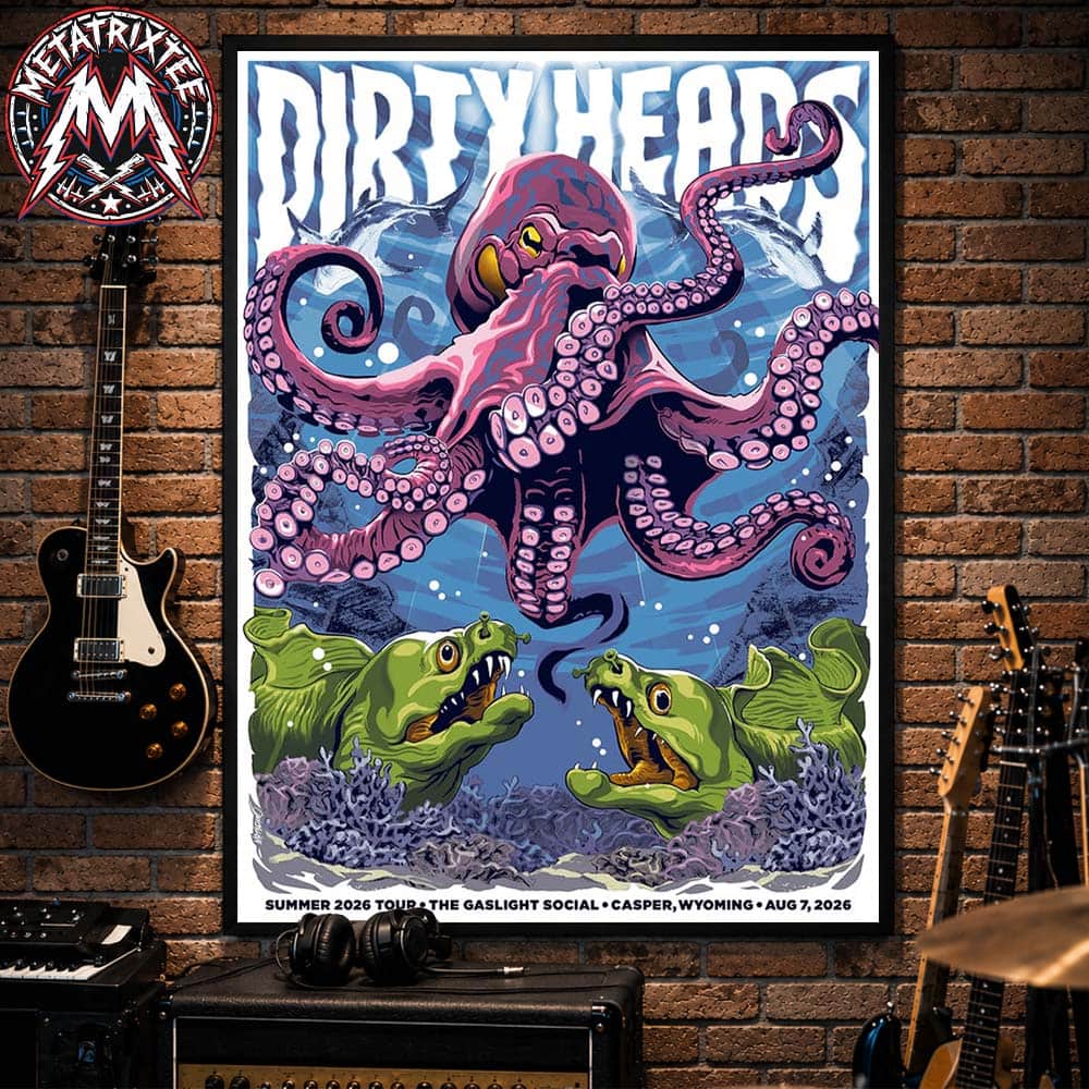 Dirty Heads Casper Poster Show For Summer 2026 Tour On August 7 2026 In Wyoming At The Gaslight Social High-Quality Poster Canvas Dirty Heads Casper Poster Show For Summer 2026 Tour On August 7 2026 In Wyoming At The Gaslight Social High-Quality Poster Canvas