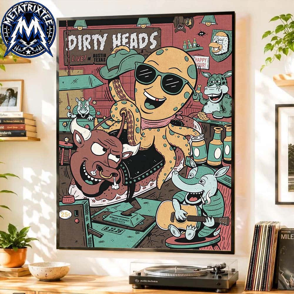Dirty Heads So Glad You Made It Tour Concert Poster At Germania Insurance Amphitheater In Austin Texas On August 22 2026 Durable Poster Canvas Dirty Heads So Glad You Made It Tour Concert Poster At Germania Insurance Amphitheater In Austin Texas On August 22 2026 Durable Poster Canvas