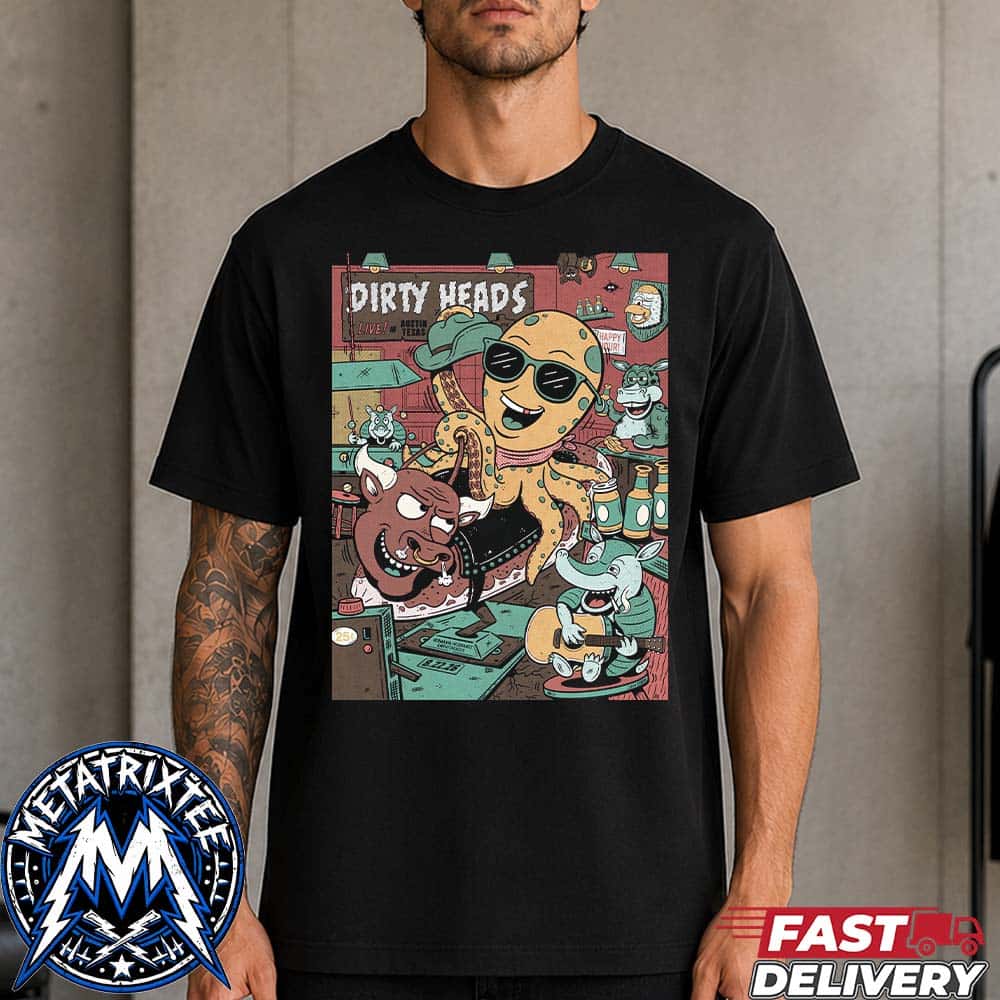 Dirty Heads So Glad You Made It Tour Concert Poster At Germania Insurance Amphitheater In Austin Texas On August 22 2026 Short T-Shirt Dirty Heads So Glad You Made It Tour Concert Poster At Germania Insurance Amphitheater In Austin Texas On August 22 2026 Short T-Shirt