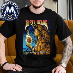 Dirty Heads So Glad You Made It Tour Poster Show On August 5 2026 At Stir Concert Cove At Harrah In  Council Bluffs Iowa Black T-Shirt
