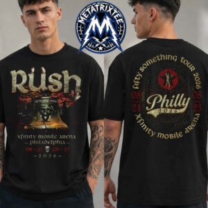 Fifty Something Tour 2-Night Merch Tee For Rush Xfinity Mobile Arena In Philadelphia PA On August 21 23 2026 T-Shirt
