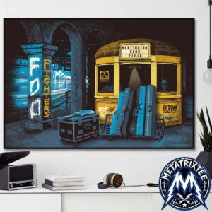 Foo Fighters Take Cover Tour 26 Live Show Poster At Huntington Bank Field In Cleveland August 10 2026 Durable Poster Canvas