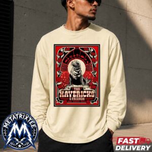 Gig Poster For The Mavericks And Friends At The Cabot In Beverly MA On August 21 2026 Longsleeve T-Shirt