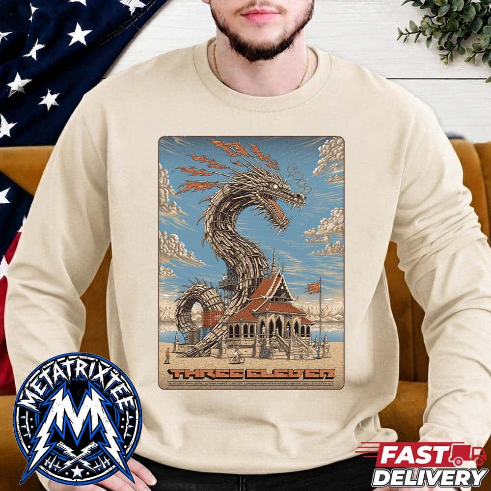Glad You Made It Tour 2026 Poster For 311 Band At The Utah First Credit Union Amphitheatre In West Valley City Utah On August 8 Longsleeve T-Shirt Glad You Made It Tour 2026 Poster For 311 Band At The Utah First Credit Union Amphitheatre In West Valley City Utah On August 8 Longsleeve T-Shirt
