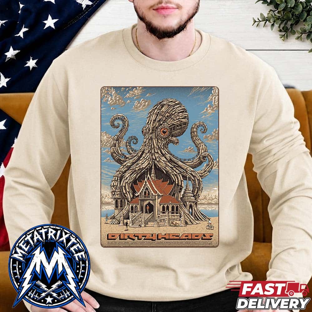 Glad You Made It Tour 2026 Poster For Dirty Heads On August 8 At The Utah First Credit Union Amphitheatre In West Valley City Utah Longsleeve T-Shirt Glad You Made It Tour 2026 Poster For Dirty Heads On August 8 At The Utah First Credit Union Amphitheatre In West Valley City Utah Longsleeve T-Shirt