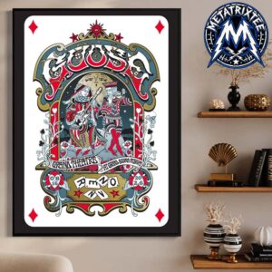 Goose Concert Poster On August 16 2026 At Grand Theatre At Grand Sierra Resort In Reno Nevada Gallery-Style Poster Canvas