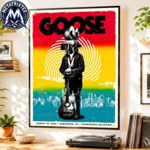 Goose Live Concert Poster At Commodore Ballroom In Vancouver BC On August 18 2026 Durable Poster Canvas