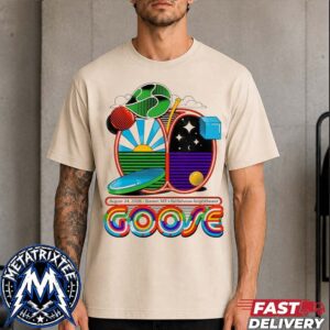Goose Official Show Poster On August 24 2026 At Kettlehouse Amphitheater In Bonner MT Premium T-Shirt