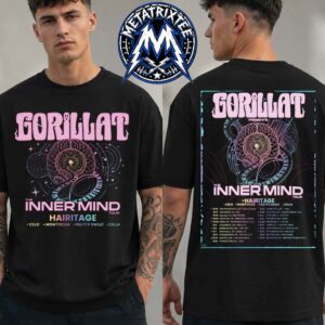 GorillaT The Inner Mind 2026 Tour Schedule From October 16 In San Francisco To December 19 In Brooklyn Two Sided Print T-Shirt