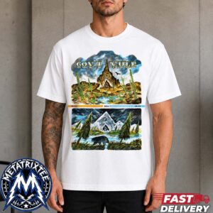 Govt Mule Two-Night Poster For Kicking In Your Stall 2026 In Santa Fe On Aug 22 And In Vail On Aug 23 White T-Shirt