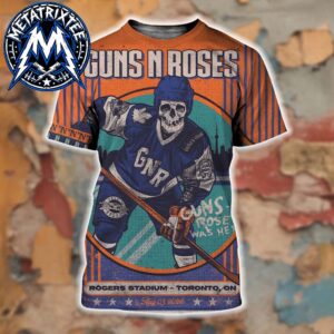 Guns N Roses World Tour 2026 Poster Live Show At Rogers Stadium In Toronto Ontario Canada On August 5 All Over Print Shirt