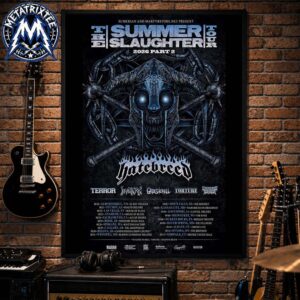 Hatebreed The Summer Slaughter Tour 2026 Part 2 Tour Schedule Start From August 20 In Albuquerque To September 13 In Norwalk High-Quality Poster Canvas