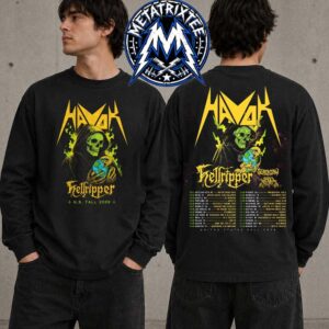 Havok United States Fall 2026 Tour Schedule From October 21 2026 In Salt Lake City UT To November 20 In Denver CO Two Sided Print Longsleeve T-Shirt