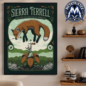 Heavy Petal Tour Official Poster Sierra Ferrell At West Virginia State Fair In Lewisburg WV On August 16 2026 Premium Poster Canvas