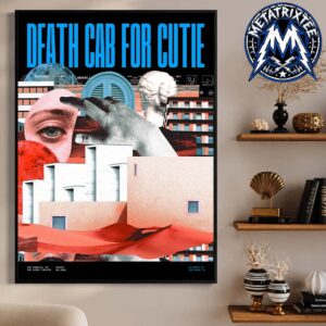 I Built You A Tower Night 2 Los Angeles Poster Show Death Cab for Cutie performed live at the Greek Theatre In California On August 3 2026 Professional Poster Canvas