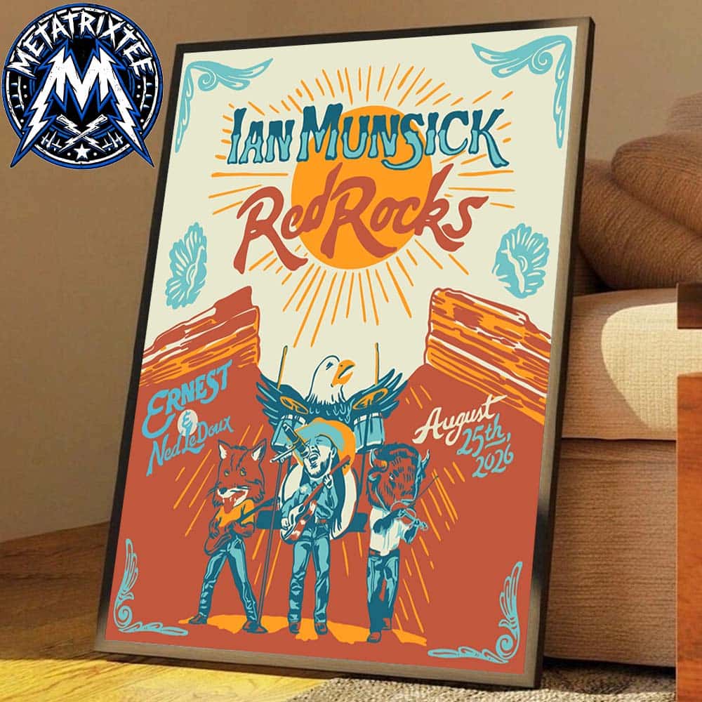 Ian Munsick Live Show Poster At Red Rocks Amphitheatre In Morrison Colorado On August 25 2026 Premium Poster Canvas Ian Munsick Live Show Poster At Red Rocks Amphitheatre In Morrison Colorado On August 25 2026 Premium Poster Canvas