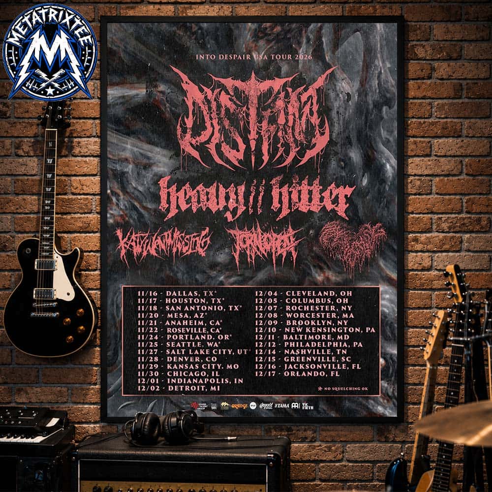 Into Despair USA Tour 2026 Distant Live Tour Schedule From November 16 In Dallas TX In Orlando FL To December 17 Gallery-Style Poster Canvas Into Despair USA Tour 2026 Distant Live Tour Schedule From November 16 In Dallas TX In Orlando FL To December 17 Gallery-Style Poster Canvas