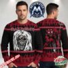 Iron Maiden Band Eddie Skeleton Graphic Black Maroon Fair Isle Snowman Reindeer Christmas Gift Custom Ugly Christmas Sweater Iron Maiden Band Eddie Skeleton Graphic Black Maroon Fair Isle Snowman Reindeer Christmas Gift Custom Ugly Christmas Sweater