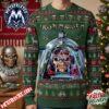 Iron Maiden Eddie Mascot Red Green Sweater White Snowflakes Reindeer Pine Trees Pattern Up The Irons Text Gift For Fan Knitted Ugly Christmas Sweater Iron Maiden Eddie Mascot Red Green Sweater White Snowflakes Reindeer Pine Trees Pattern Up The Irons Text Gift For Fan Knitted Ugly Christmas Sweater