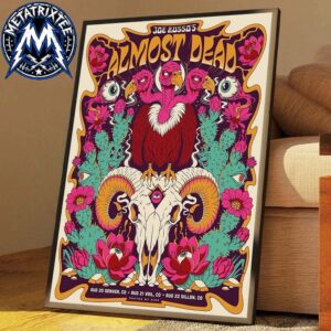 Joe Russos Almost Dead 3-Night Stand Live Concert Poster On August 20-21-22 2026 In Colorado Premium Poster Canvas