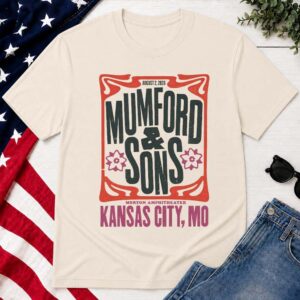 Kansas City Mumford And Sons Poster Concert At The Morton Amphitheater In Riverside Missouri On August 2 2026 Unisex T-Shirt