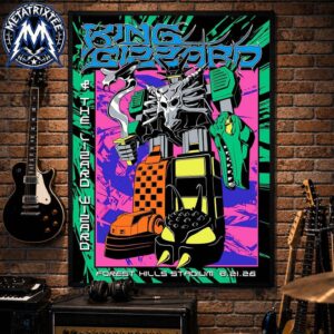 King Gizzard And The Lizard Wizard Night 2 Poster On August 21 2026 At Forest Hills Stadium In Queens New York Gallery-Style Poster Canvas