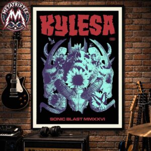Kylesa Band Poster For SonicBlast Fest 2026 In Portugal On August 5 To August 8 2026 Professional Poster Canvas