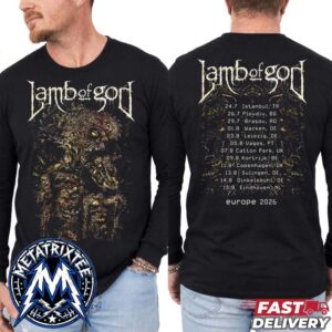 Lamb Of God The Exclusive Razor Roots Tour Merch Tee For Europe And Uk Tour Kick Off On July 24 In Istanbul To Aug 15 In Eindhoven Longsleeve T-Shirt