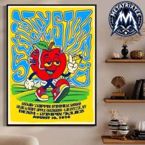 Live Concert Poster For Slightly Stoopid Road Trippin Summer Tour 2026 In Lafayette New York At Beak And Skiff Apple Orchards On August 16 2026 Durable Poster Canvas