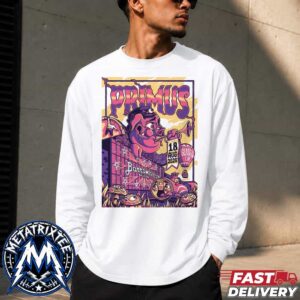Live Show For Primus On August 18 2026 At Barrowland Ballroom In Glasgow UK White Longsleeve T-Shirt