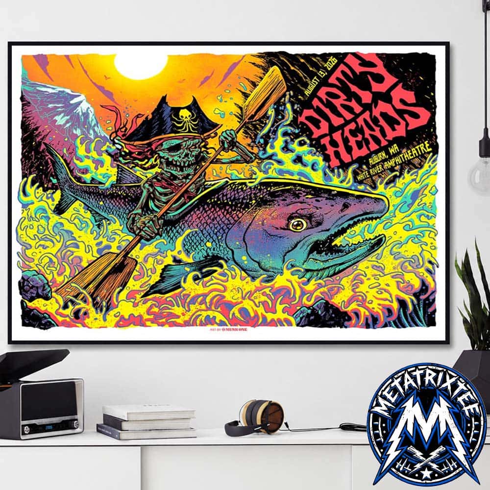 Live Show Poster For Dirty Heads At White River Amphitheatre In Auburn Washington On August 13 2026 Durable Poster Canvas Live Show Poster For Dirty Heads At White River Amphitheatre In Auburn Washington On August 13 2026 Durable Poster Canvas