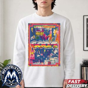 Live Show Poster For Goose At Cal Coast Credit Union Open Air Theatre In San Diego California On August 13 2026 Longsleeve T-Shirt