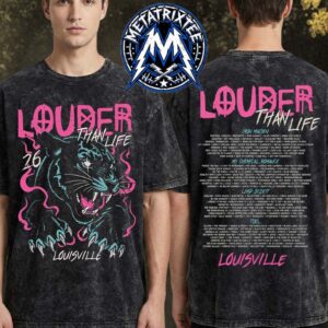 Louder Than Life 2026 Blue Panther Washed Tee In September 17–20 At Kentucky Exposition Center In Louisville Kentucky Unisex T-Shirt