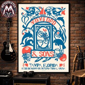 Mumford And Sons Benchmark International Arena 2026 Tonight Poster For Tampa Florida On August 7 Prizefighter Tour 2026 Professional Poster Canvas