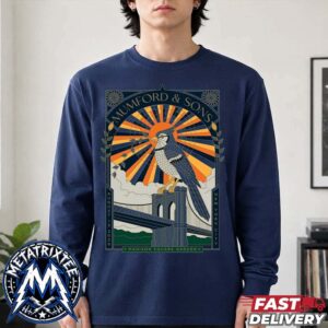 Mumford And Sons Prizefighter Tour Night 3 Live Show Poster On August 13 2026 At Madison Square Garden In New York City Longsleeve T-Shirt